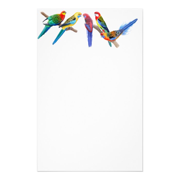 Rosella Parrots Stationery