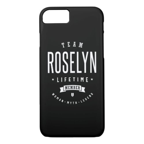 Roselyn Personalized Name Birthday iPhone 87 Case