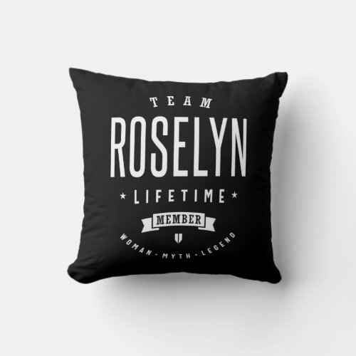 Roselyn Personalized Name Birthday Throw Pillow