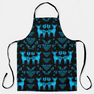 Rosemaling Norwegian Folk Art Apron