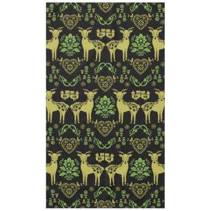 Rosemaling Norwegian Folk Art Tablecloth