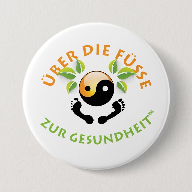 Rosemarie's Wohlfühl Oase Stiftknopf 7.2cm rund1 Button (Front)
