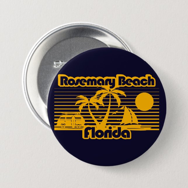 Rosemary Beach Florida Button (Front & Back)