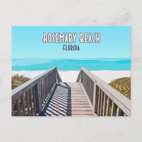 Rosemary Beach Florida Gulf Coast Vintage Postcard