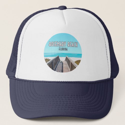 Rosemary Beach Florida Gulf Coast Vintage Trucker Hat