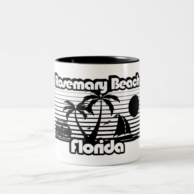 Rosemary Beach Florida Two-Tone Coffee Mug (Center)