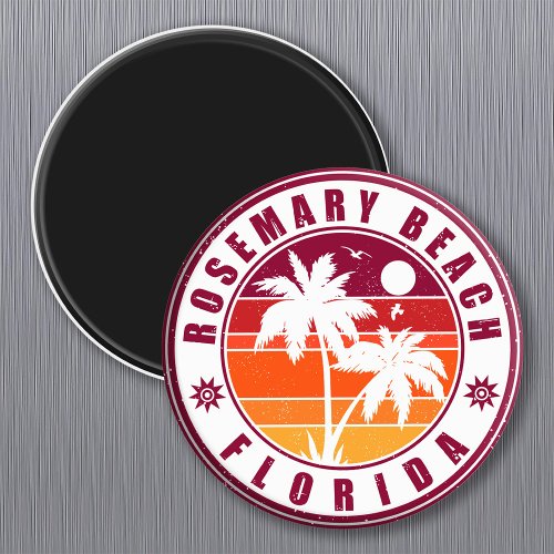 Rosemary Beach Florida _ Vintage 60s Palm Tree Magnet