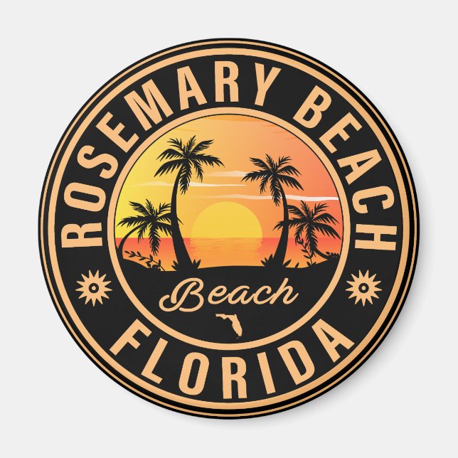 Rosemary Beach Florida - Vintage 60s Souvenirs Magnet (Front)