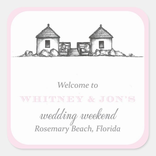 Rosemary Beach Welcome Label (Front)
