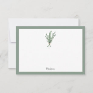 Rosemary Bouquet with Jute Bow Note Card