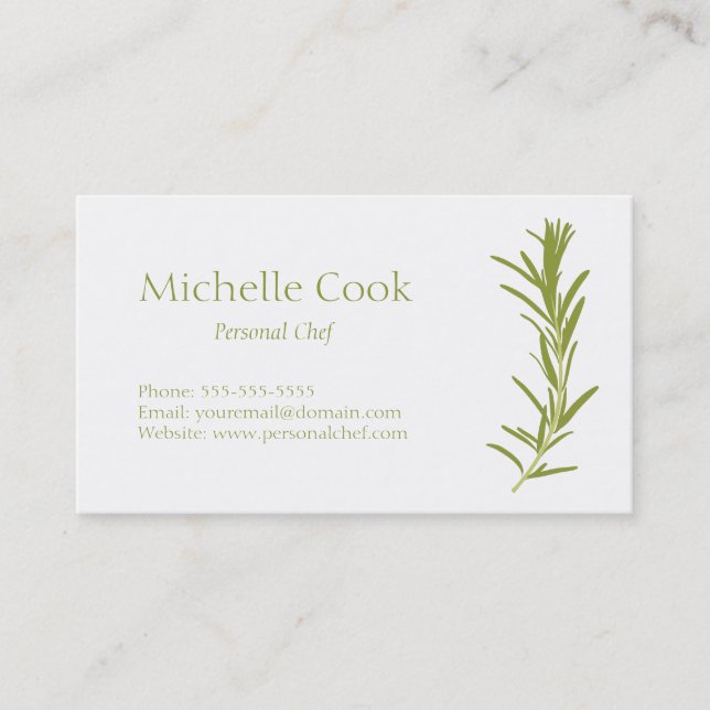 Rosemary Business Card (Front)