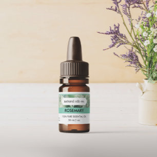 Rosemary Essential Oils Fragrance Bottle Label