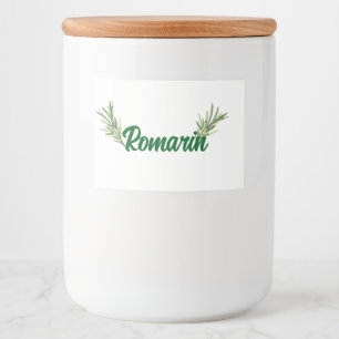 Rosemary Food Label