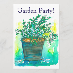 Rosemary Garden Party Invitation