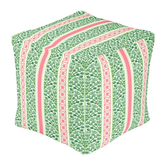 Rosemary Garden Pouf (Angled Back)
