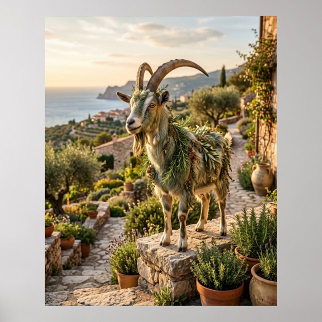 Rosemary Goat Terrace Glow Poster (Front)