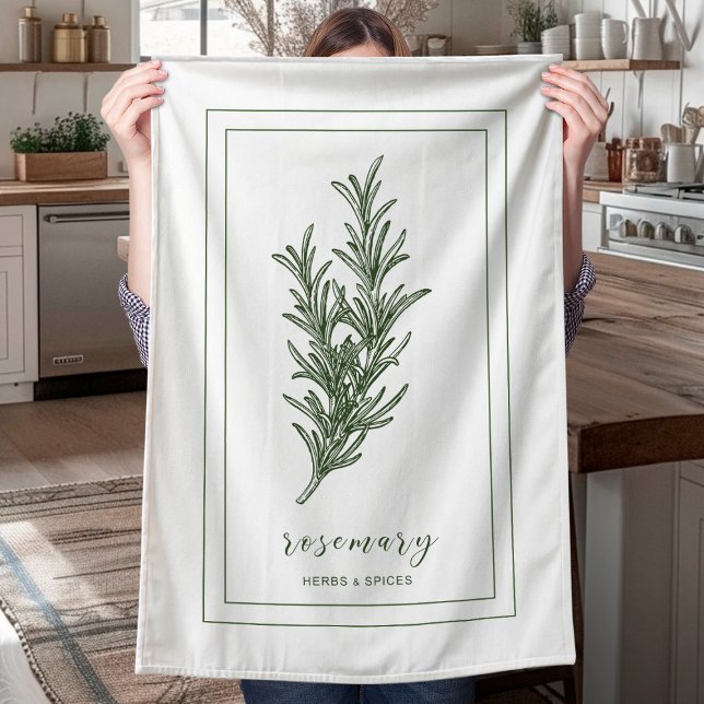 Rosemary Herb Farmhouse Kitchen Towel (Creator Uploaded)