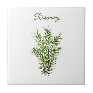 Rosemary Herb Greenery Kitchen Culinary Green chic Ceramic Tile