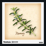 Rosemary Herb Wall Sticker<br><div class="desc">Rosemary Herb , fragrant plant from the Mediterranean with blue flowers and dark green, aromatic leaves used as seasoning in many cuisines. A classic ingredient of the French herb blend, Herbes de Provence. See more products with this design in this store's Herbs and Spices Category/ Rosemary. Just click my store...</div>