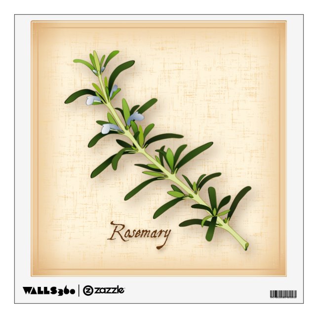 Rosemary Herb Wall Sticker (Front)