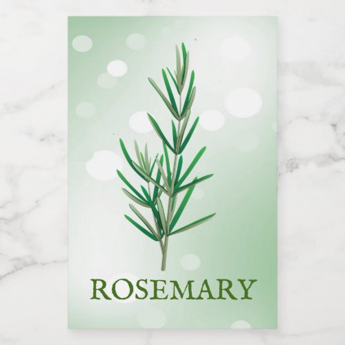 Rosemary Herbs Label