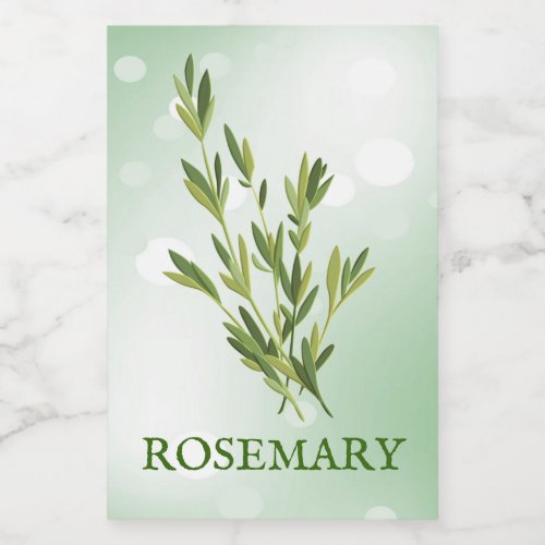 Rosemary Herbs Label