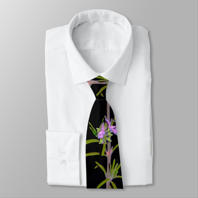 Rosemary in Bloom Neck Tie (Tied)