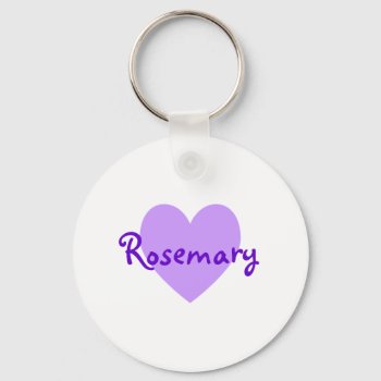 Rosemary In Purple Keychain by purplestuff at Zazzle