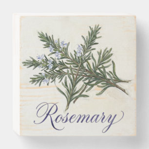 Rosemary Kitchen Herb Wall Art Wooden Box Sign