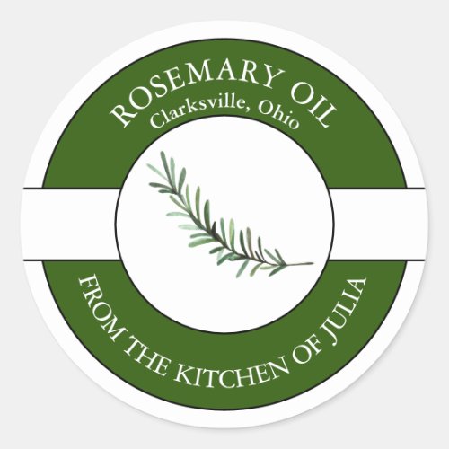 Rosemary Oil Label