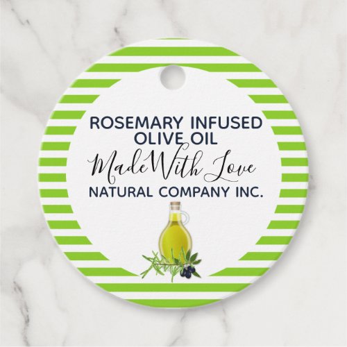 Rosemary Olive oil homemade products label