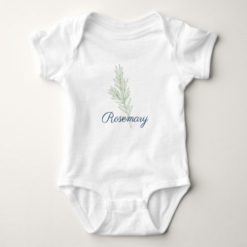 Rosemary Plant Baby Bodysuit