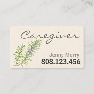 Rosemary Sage: Caregiver Business Cards