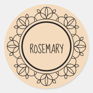 Rosemary spice labels