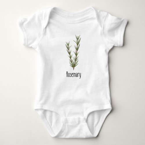 Rosemary Spices Herbs Baby Bodysuit