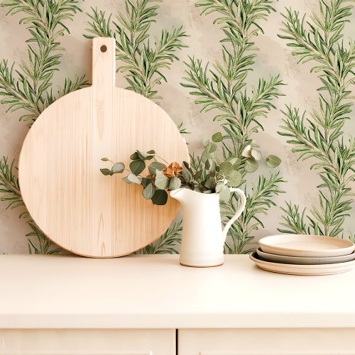 Custom Wallpaper 4 Rosemary Sprigs Kitchen Wallpaper