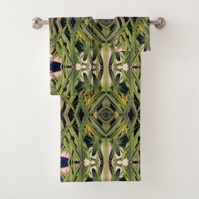 Rosemary Tapestry Bath Towel Set (Insitu)
