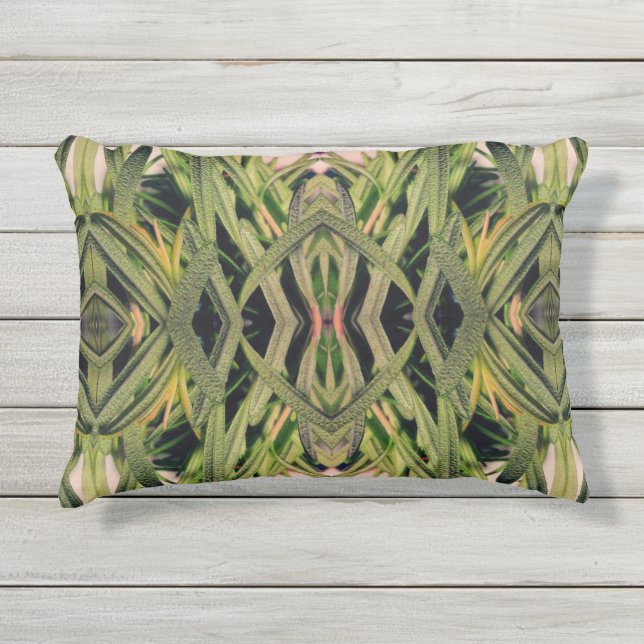 Rosemary Tapestry Outdoor Pillow (Front)