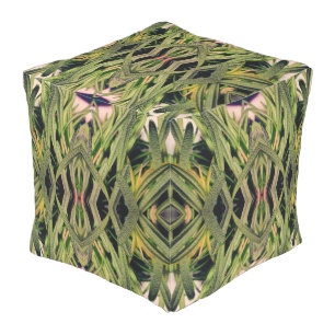 Rosemary Tapestry Outdoor Pouf