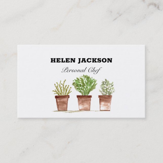 Rosemary Thyme Parsley Herbs  Business Card (Front)