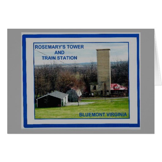 ROSEMARY'S TOWER & TRAIN STATION 2 CARDS (Front Horizontal)