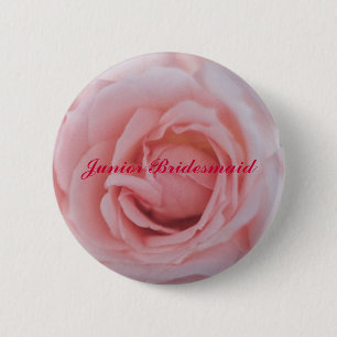 RoseMousepad copy, Junior Bridesmaid Pinback Button