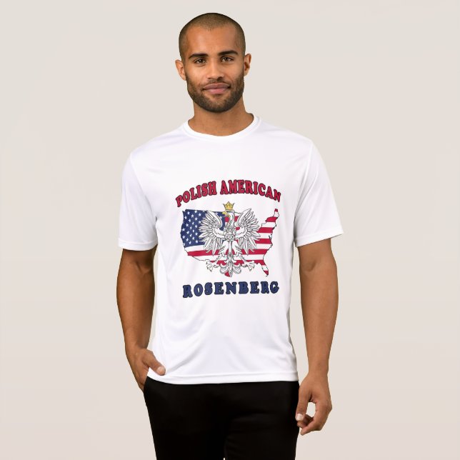 Rosenberg Texas Polish American T-Shirt (Front Full)