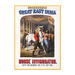 Rosenberg&#39;s Great East India Horse Invigorator. Canvas Print