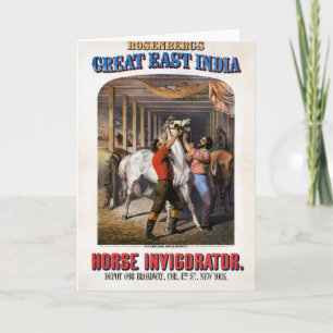 Rosenberg's Great East India Horse Invigorator. Card