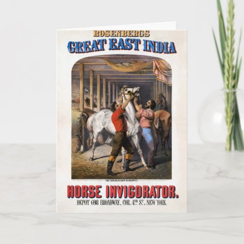 Rosenbergs Great East India Horse Invigorator Card