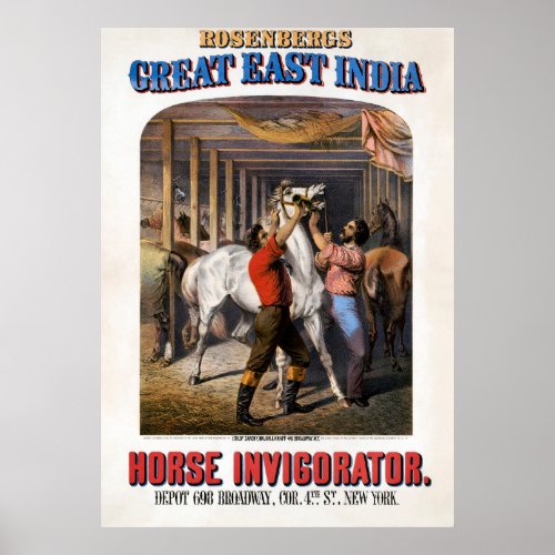 Rosenbergs Great East India Horse Invigorator Poster
