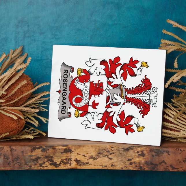 Rosengaard Family Crest Plaque (Side)