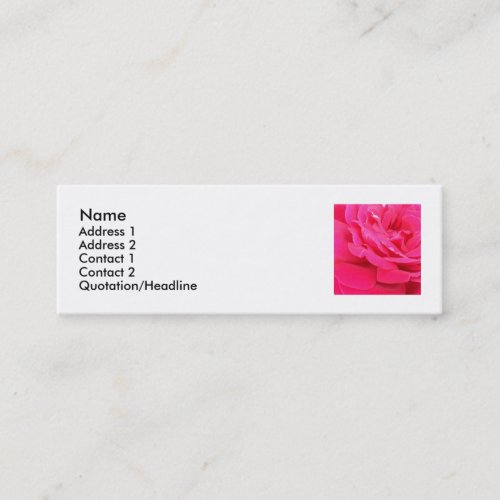 rosepetals business card template