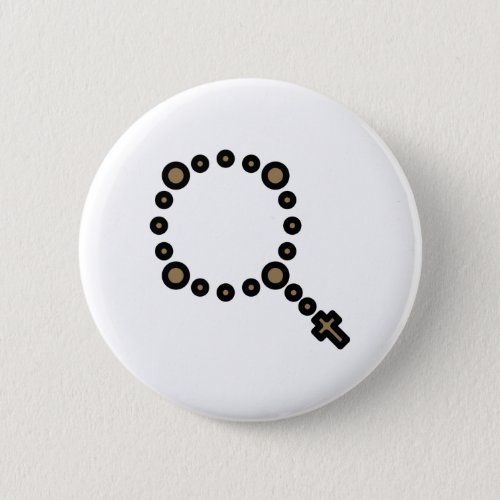Rosery Beads Catholic Button